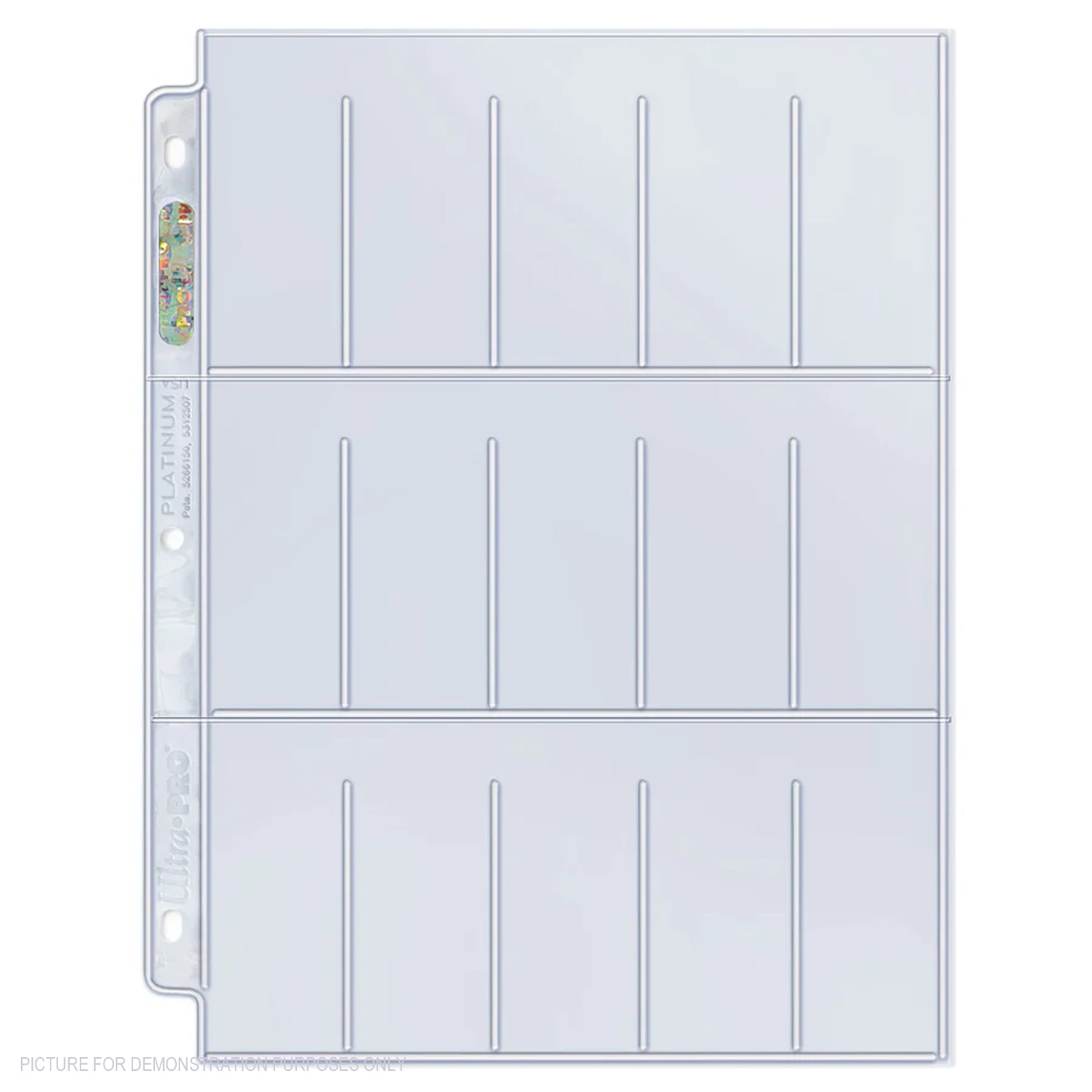 Ultra Pro PLATINUM 15 Pocket TOBACCO 1.5" x 2.5" Pages - BOX of 100